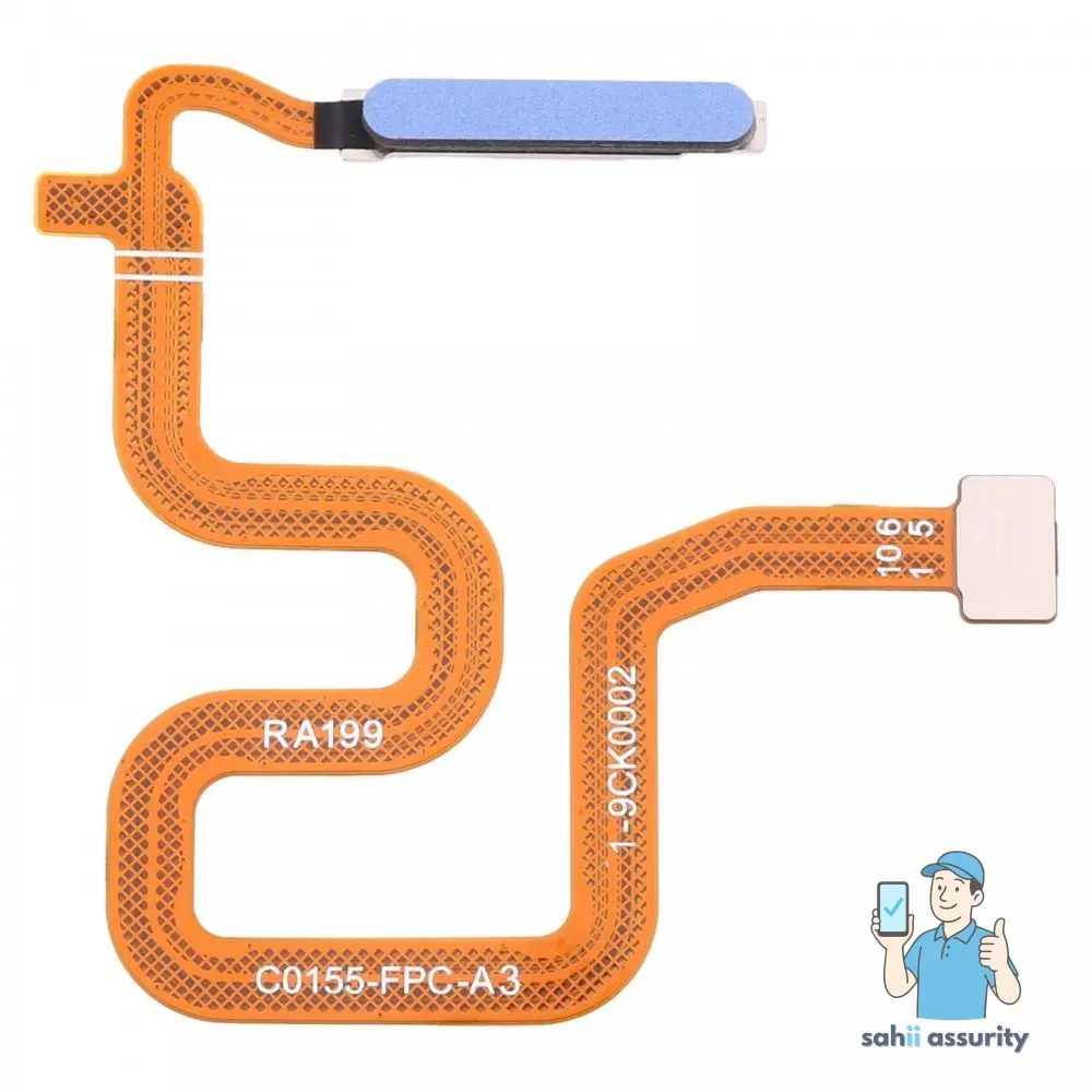 Fingerprint Sensor with Flex Cable for Realme 6 Blue